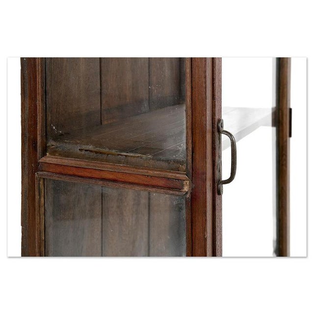 Wooden Wall Display Case with Shelves For Sale - Image 4 of 8