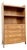 Vintage Oak Bookcase with Brass Drawers, 1950s For Sale