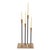 Metal Modern Gold Aluminum Candelabra For Sale - Image 7 of 11