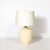 Beige Pair of Modernist Hand-Blown Murano Glass Urn Form Vellum Hue Table Lamps For Sale - Image 8 of 11
