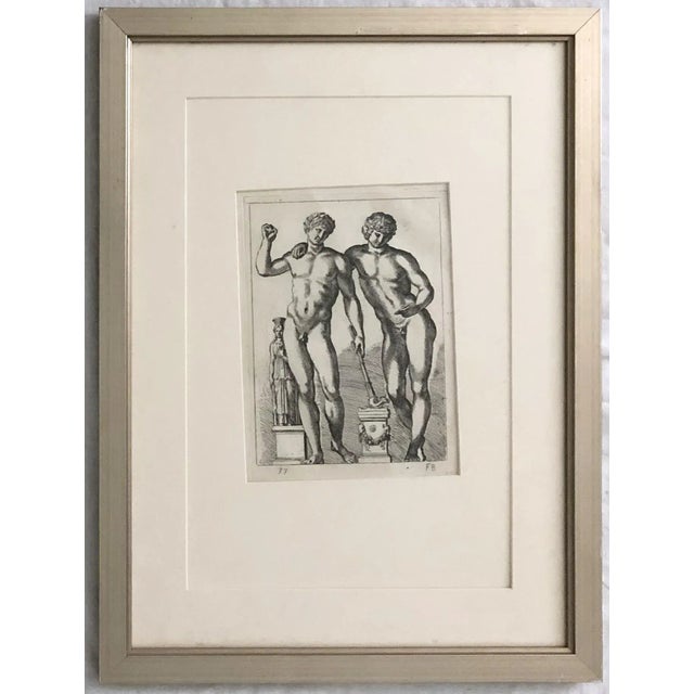 Set of 6 Framed 17th C. Etchings by the French Artist Francois Perrier (1590–1650) For Sale In Charleston - Image 6 of 9