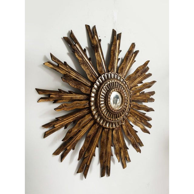 Vintage Giltwood Sunburst Mirror