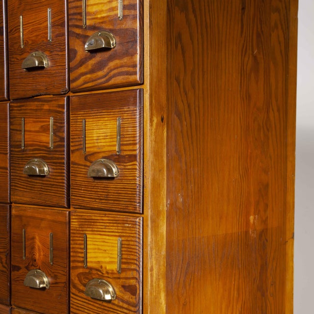 Tall Chest of 28 Drawers, 1940s For Sale - Image 10 of 17