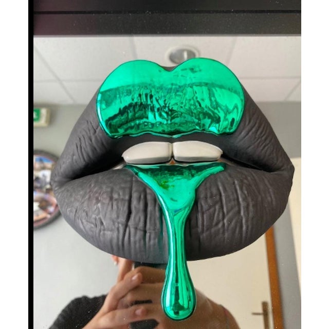 Sagrasse I want to break free e - Green heart Resin and marble powder 35x35x6cm Edition of 499 Signed Year 2025 This piece...