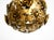 Regency Floral Spherical Metal Ceiling Lamp, 1970s For Sale - Image 16 of 18