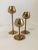 Mid-Century Modern Mid Century Brass Tulip Candle Holders Graduated Sizes Vintage MCM Set of 3 For Sale - Image 3 of 7
