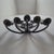 Brown Handcrafted Five-Light Wall Sconce in Wrought Iron with Scrolls For Sale - Image 8 of 10