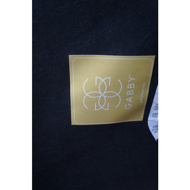 4 Gabby Home Cumberland Armless Light Blue Modern Wingback Dining Chairs Schd693 For Sale - Image 11 of 12