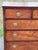 Mid 19th C. English "Two Over Three" Chest of Drawers - Highly Detailed, Original Brasses For Sale - Image 13 of 17