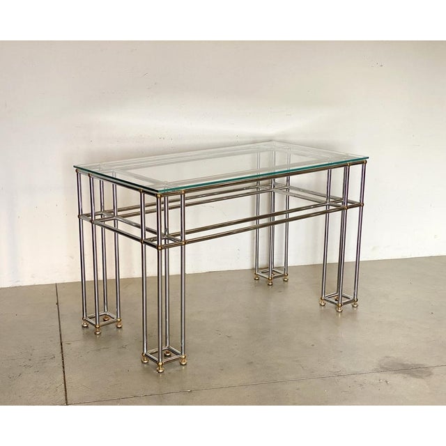 Vintage Steel Console Tables, 1980s, Set of 2 For Sale - Image 14 of 18