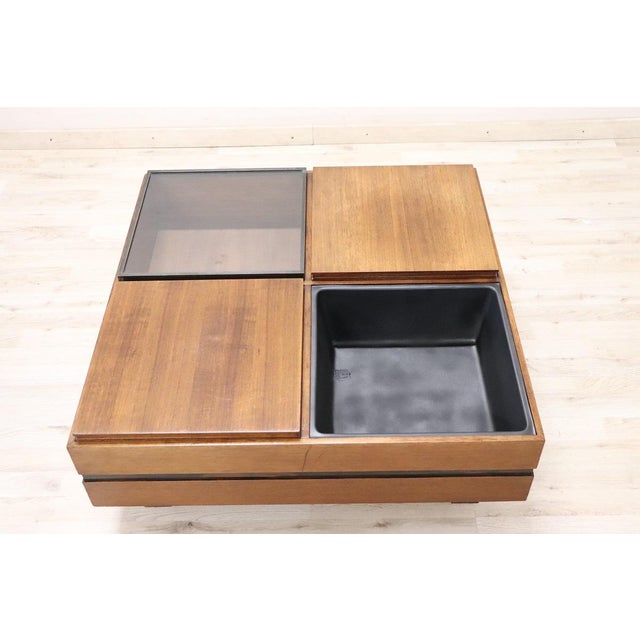 1960s Square Storage Coffee Table by Carlo Hauner for Forma, 1960s For Sale - Image 5 of 7