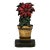 Rare & Hard to Find Antique American Poinsetta Flower Pot Cast Iron Doorstop - Circa 1920s For Sale