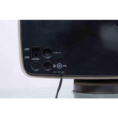White Vintage Volans 2 Television from Brionvega, 1970s For Sale - Image 8 of 9