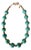Turquoise and Gold Tone Beaded Necklace by Matthew Izzo For Sale
