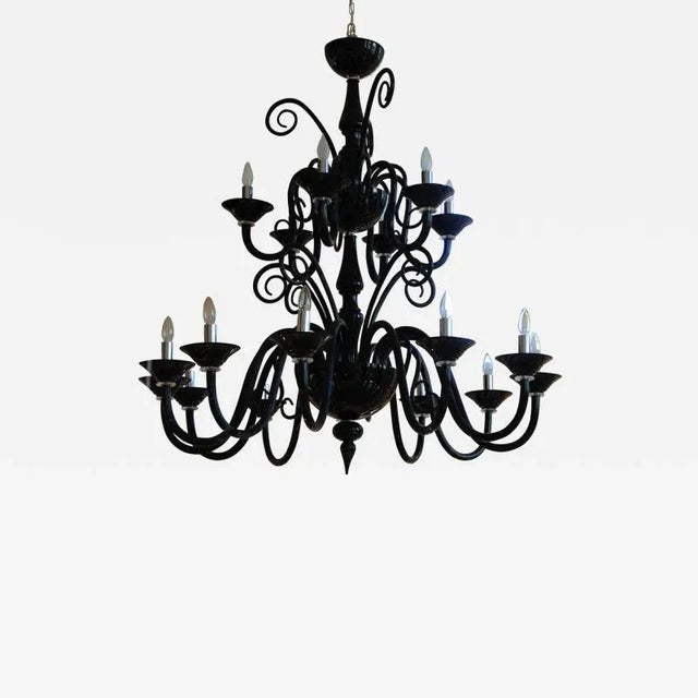 Simone Cenedese - Black Beauty Chandelier For Sale - Image 4 of 12