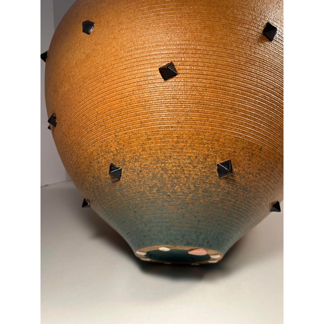 Rare Masuo Ojima Massive Studio Pottery Ceramic Bowl Japanese-American 15.5”d For Sale In Los Angeles - Image 6 of 10