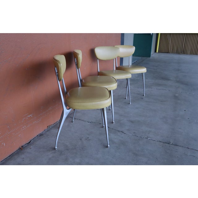 These antique Shelby Williams Antelope chairs were originally purchased in the 1960s for a doctors office in the area....