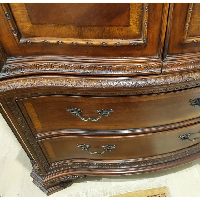 Neiman Marcus Armoire by a.r.t. Furniture in Warm Pomegranate For Sale - Image 9 of 12