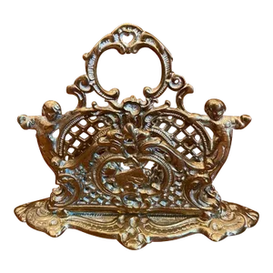 Early 20th Century Brass Letter or Napkin Holder
