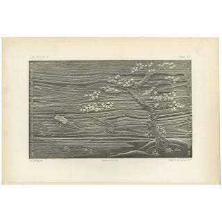 G. A. Audsley, Tranquility in Monochrome, 1884, Chromolithograph on Paper For Sale