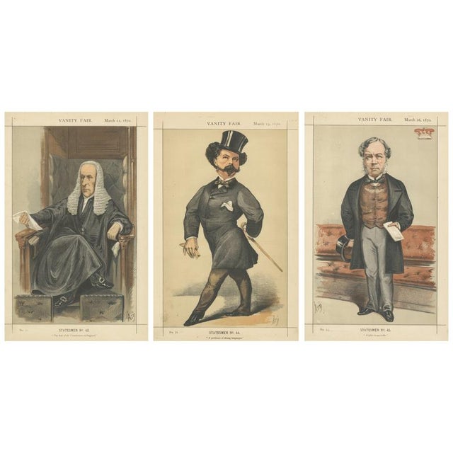 Vanity Fair Statesmen, 1870, Paper, Set of 3 For Sale - Image 9 of 9