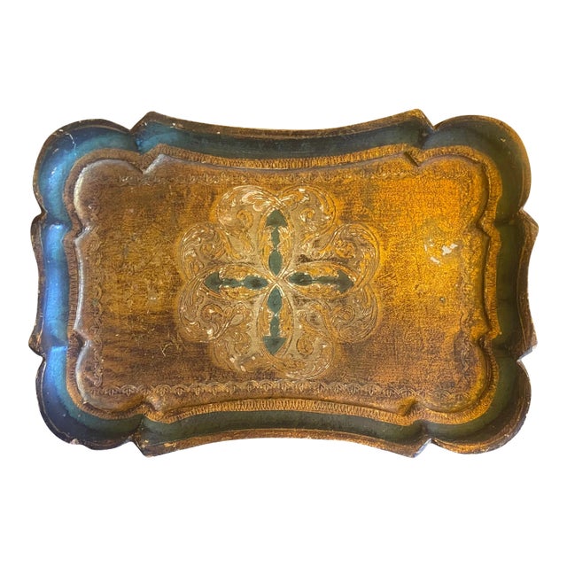 Vintage Florentine Tray For Sale