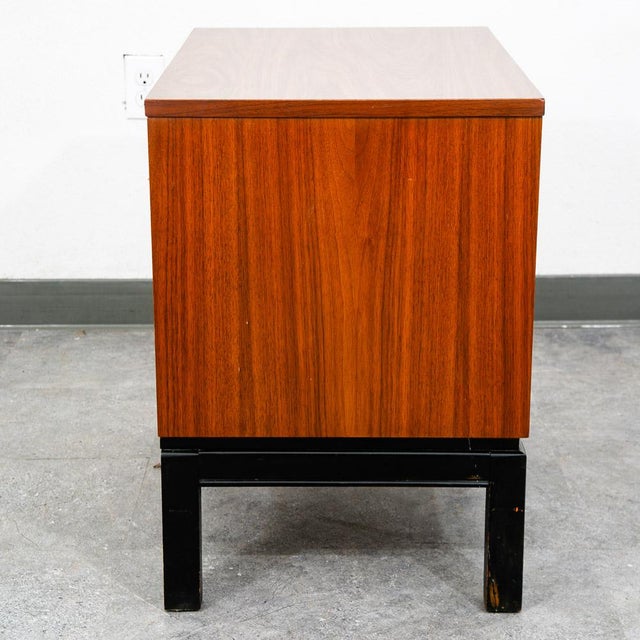 Mid-Century Modern Mid Century Modern Nightstand End Side Table Dixie Drawer Vintage Walnut Danish For Sale - Image 3 of 10