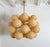1990s Large Mid Century Modern Amber Glass Sputnik Chandelier For Sale - Image 4 of 11