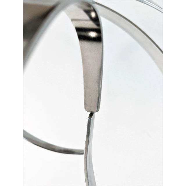 Charles Taylor Modernist Aluminium Kinetic Table Sculpture Signed For Sale - Image 9 of 13