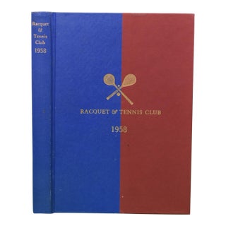 "Racquet and Tennis Club Book for 1958" For Sale