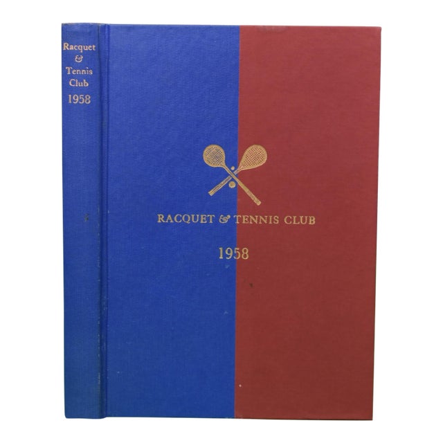 "Racquet and Tennis Club Book for 1958" For Sale