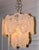 Vintage Clear Murano Glass Leaf Chandelier in Chrome, 1970s For Sale - Image 4 of 10