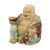 1930s Large Laughing Buddha Wooden Polychrome Sculpture For Sale - Image 5 of 17
