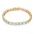 28.5 Carats Blue Topaz Gemstone Tennis Bracelet in 18k Yellow Gold For Sale - Image 4 of 17