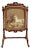 Antique Victorian Needlepoint Fire Screen For Sale