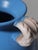 Ceramic Art Deco Double Handled Blue Vase by Gabriel Burmeister for Gabriel Keramik, Sweden, 1930s For Sale - Image 7 of 8