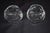 Vtg. Pair of Kosta Boda Votive Candle Holder Snowball 3” Clear Glass Sweden For Sale - Image 9 of 13