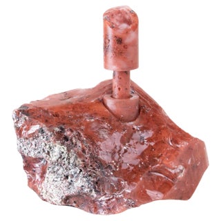 Red Glass Abra Candelabra by Studio Do For Sale