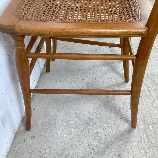 Antique Ribbon & Garland Caned Seat Side Chairs – Pair For Sale - Image 12 of 18