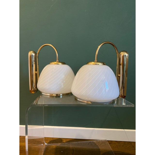 Vintage Murano Glass Wall Lights from Millefiori, 1970s, Set of 2 For Sale - Image 18 of 18