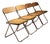 Plia Folding Chairs with Cane by Giancarlo Piretti for Anonima Castelli, 1970s, Set of 4 For Sale