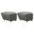 Gray Set of Grey Natural Oak Hallingdal the Tired Man Footstools by Lassen For Sale - Image 8 of 8