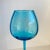 Mid-Century Modern Vintage Empoli Optic Turquoise Blue Tall Italian Art Glass Vase 1960s Mid Century Modern For Sale - Image 3 of 12