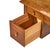 Wood Broyhill Brasilia Mid Century Walnut and Brass Desk For Sale - Image 7 of 11