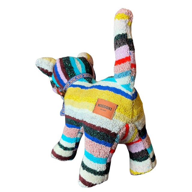 Italian Missoni Beach Towel Charming Kitten For Sale - Image 3 of 4
