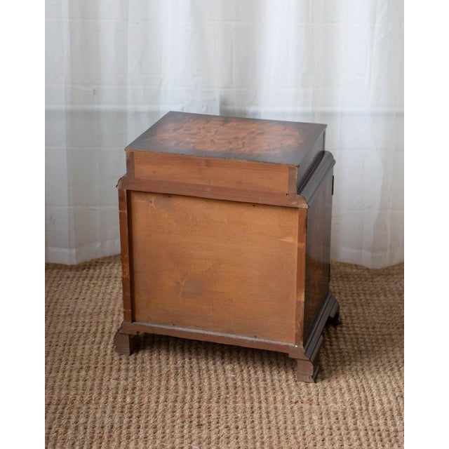 Brown Art Deco Wood Nightstand For Sale - Image 8 of 12