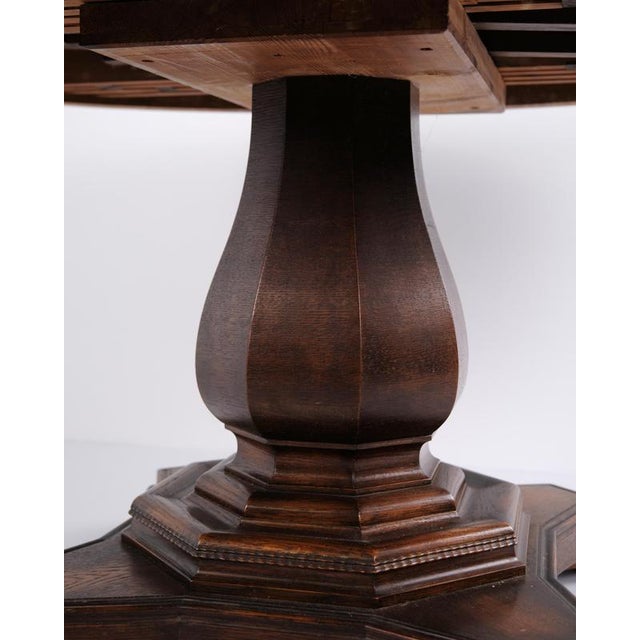 Wood Empire Pedestal Table in Mahogany with Carved Details, 1820s For Sale - Image 7 of 14
