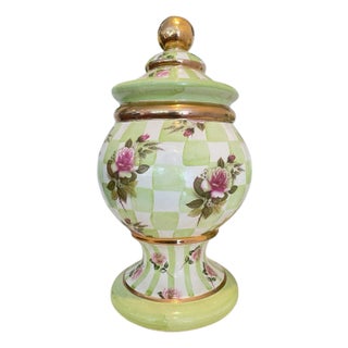 Vintage MacKenzie Childs Sweetpea Honeymoon Canister For Sale