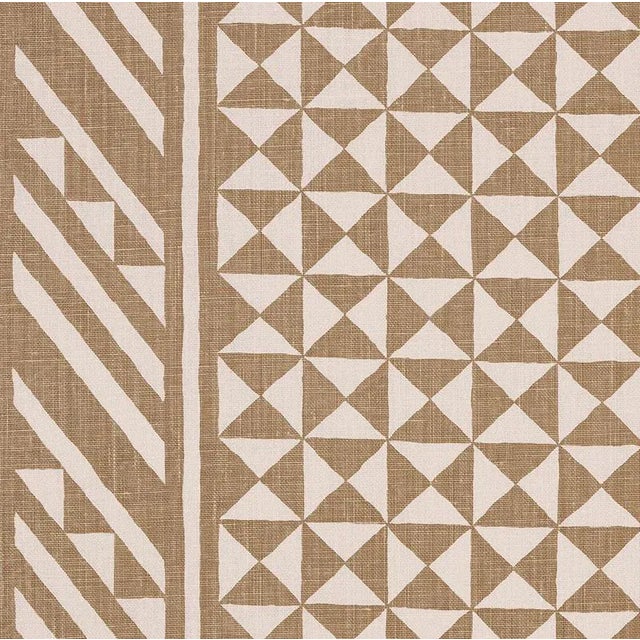 Sample- Schumacher Nuba Fabric in Taupe For Sale