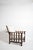 Dudouyt style oak armchair, 1940s. Height: 90 cm - 35.43 in Length: 65 cm - 25.59 in Width: 93 cm - 36.61 in Seating...